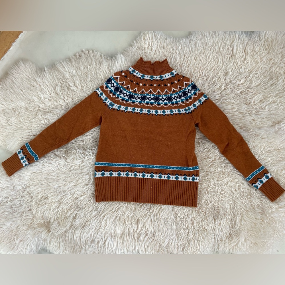 J. Crew Lambswool Sweater in Fair Isle, size S - Picture 3 of 7